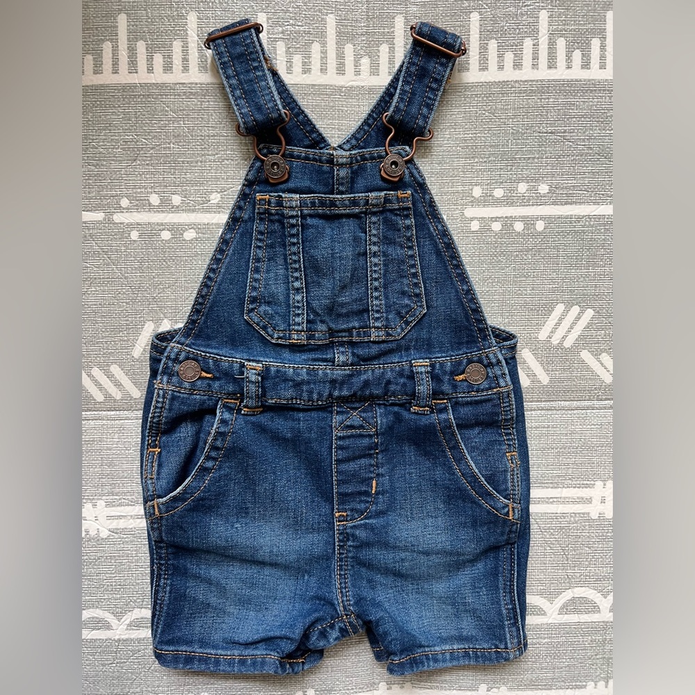 Baby Gap Denim Short Overalls